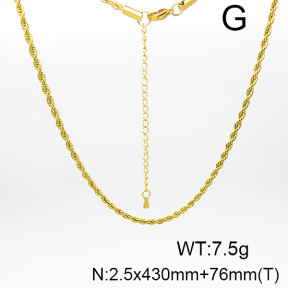 Stainless Steel Necklace  6N2003516aajl-G029