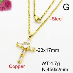 Fashion Copper Necklace  F6N403913baka-L002