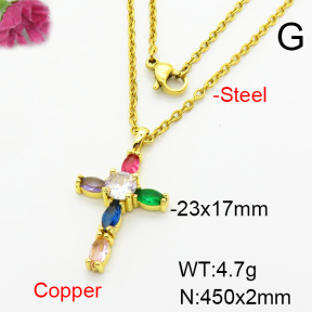 Fashion Copper Necklace  F6N403914baka-L002