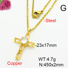 Fashion Copper Necklace  F6N403915baka-L002