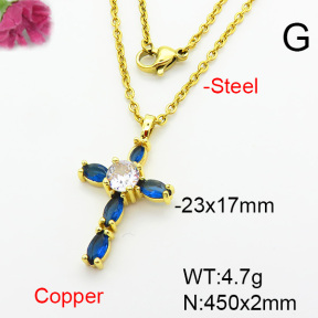 Fashion Copper Necklace  F6N403916baka-L002