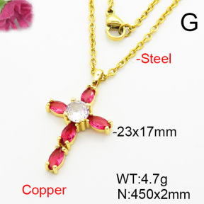 Fashion Copper Necklace  F6N403917baka-L002
