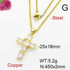 Fashion Copper Necklace  F6N403919baka-L002