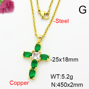 Fashion Copper Necklace  F6N403922baka-L002