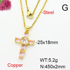 Fashion Copper Necklace  F6N403924baka-L002