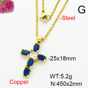 Fashion Copper Necklace  F6N403925baka-L002