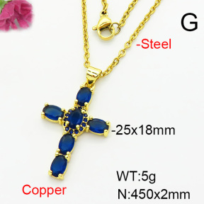 Fashion Copper Necklace  F6N403928baka-L002