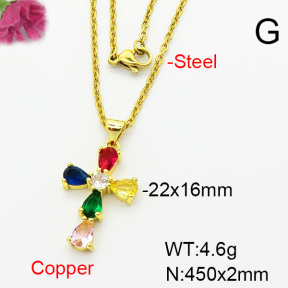 Fashion Copper Necklace  F6N403930baka-L002