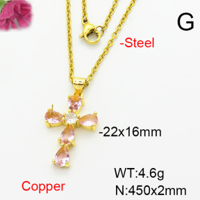 Fashion Copper Necklace  F6N403931baka-L002