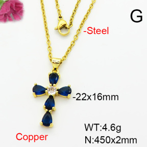 Fashion Copper Necklace  F6N403932baka-L002