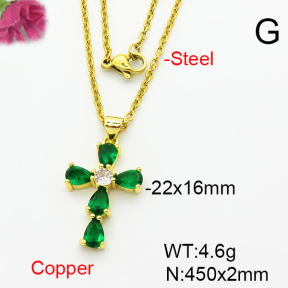 Fashion Copper Necklace  F6N403934baka-L002