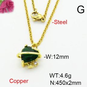 Fashion Copper Necklace  F6N403935vail-L002