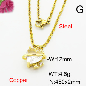 Fashion Copper Necklace  F6N403936vail-L002