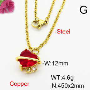 Fashion Copper Necklace  F6N403939vail-L002