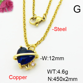 Fashion Copper Necklace  F6N403941vail-L002