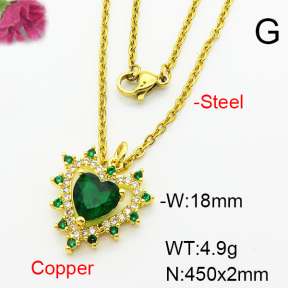 Fashion Copper Necklace  F6N403942aajl-L002