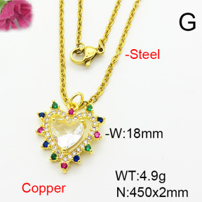 Fashion Copper Necklace  F6N403947aajl-L002