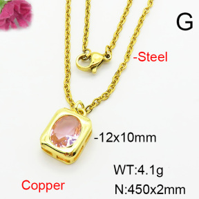 Fashion Copper Necklace  F6N403948vail-L002