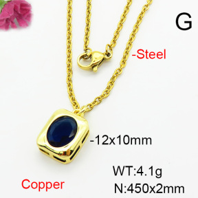 Fashion Copper Necklace  F6N403949vail-L002