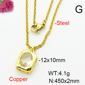 Fashion Copper Necklace  F6N403950vail-L002