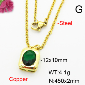 Fashion Copper Necklace  F6N403951vail-L002