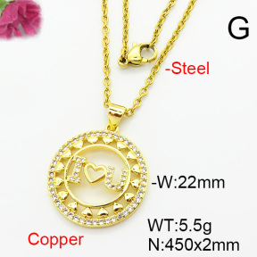 Fashion Copper Necklace  F6N403958baka-L002