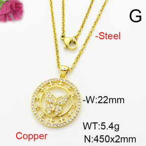 Fashion Copper Necklace  F6N403960aajl-L002