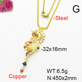 Fashion Copper Necklace  F6N403963bbml-L002