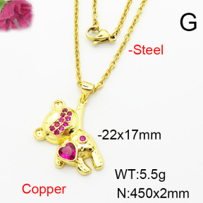 Fashion Copper Necklace  F6N403967aajl-L002