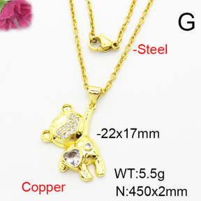 Fashion Copper Necklace  F6N403968aajl-L002