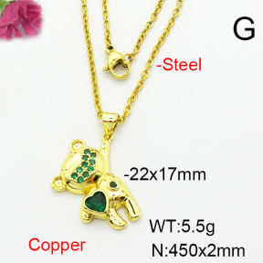 Fashion Copper Necklace  F6N403969aajl-L002