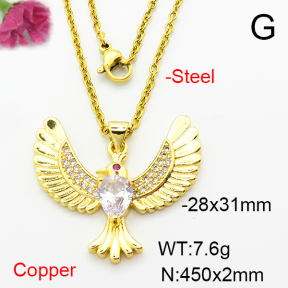 Fashion Copper Necklace  F6N403987aakl-L002