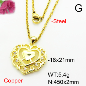 Fashion Copper Necklace  F6N403990vail-L002