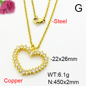 Fashion Copper Necklace  F6N403991aajl-L002