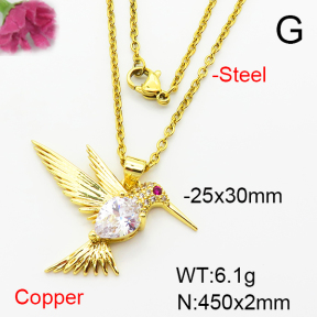 Fashion Copper Necklace  F6N403992aajl-L002