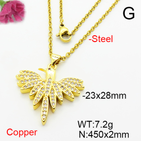 Fashion Copper Necklace  F6N403995baka-L002