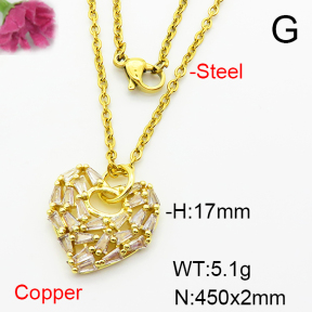 Fashion Copper Necklace  F6N403997baka-L002