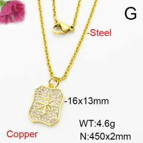 Fashion Copper Necklace  F6N403998baka-L002