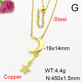 Fashion Copper Necklace  F6N404001aakl-L002