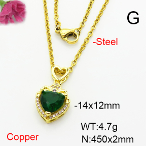 Fashion Copper Necklace  F6N404005avja-L002