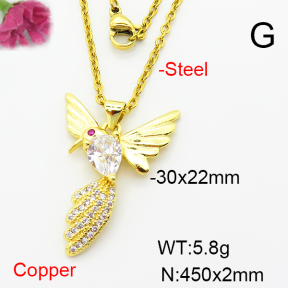 Fashion Copper Necklace  F6N404007aakl-L002
