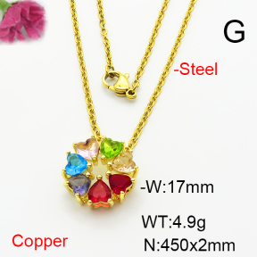 Fashion Copper Necklace  F6N404008baka-L002