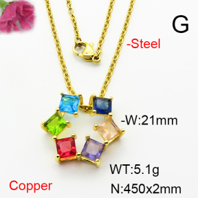 Fashion Copper Necklace  F6N404009baka-L002