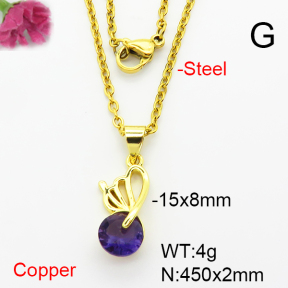 Fashion Copper Necklace  F6N404011vaia-L002