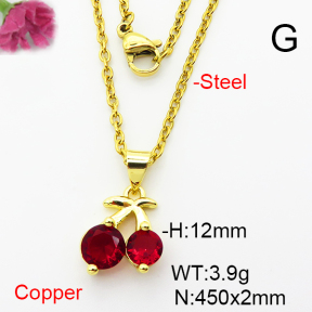 Fashion Copper Necklace  F6N404012vaia-L002