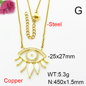 Fashion Copper Necklace  F6N404017ablb-L002