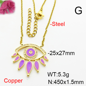 Fashion Copper Necklace  F6N404020ablb-L002