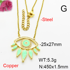 Fashion Copper Necklace  F6N404021ablb-L002