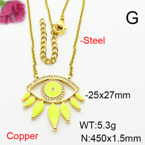 Fashion Copper Necklace  F6N404022ablb-L002