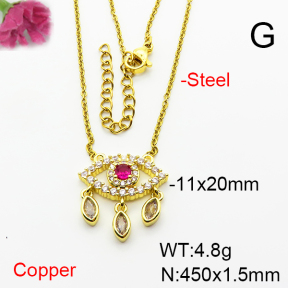 Fashion Copper Necklace  F6N404026aakl-L002